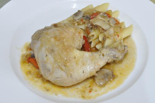 Jak uvařit kuře na žampionech ? Snadné recept, připravený za 30 - 45 minut